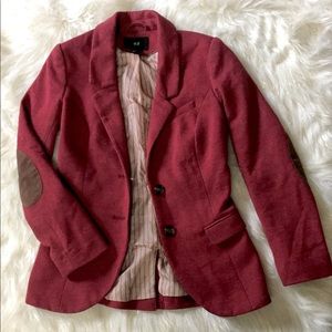 H&M Burgundy Blazer